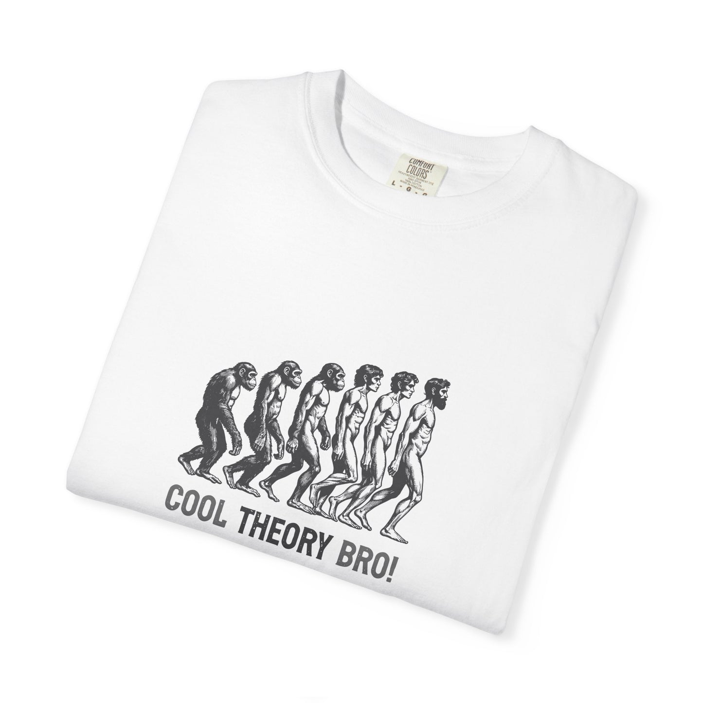 Cool Theory Bro Unisex Garment-Dyed T-shirt for Casual Vibes, Funny Science Shirt, Gift for Nerds, Graphic Tee