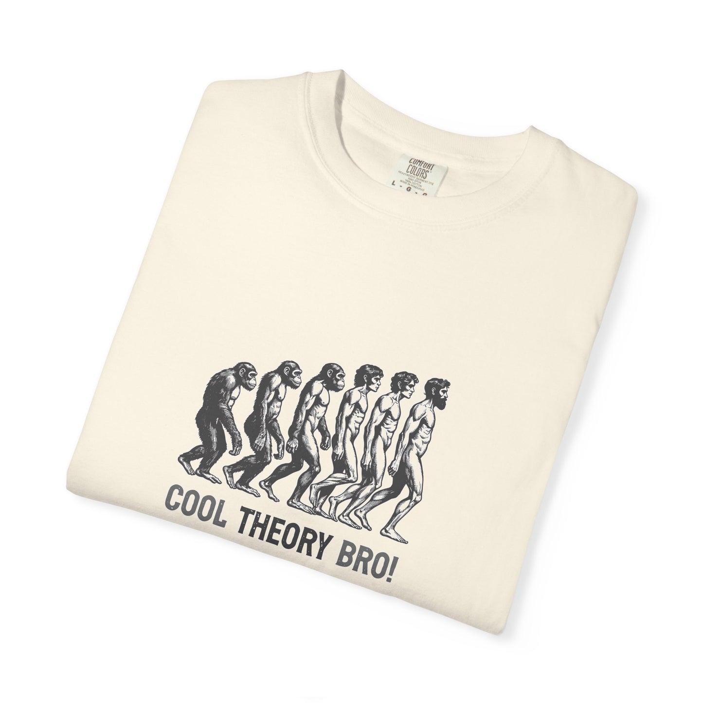 Cool Theory Bro Unisex Garment-Dyed T-shirt for Casual Vibes, Funny Science Shirt, Gift for Nerds, Graphic Tee