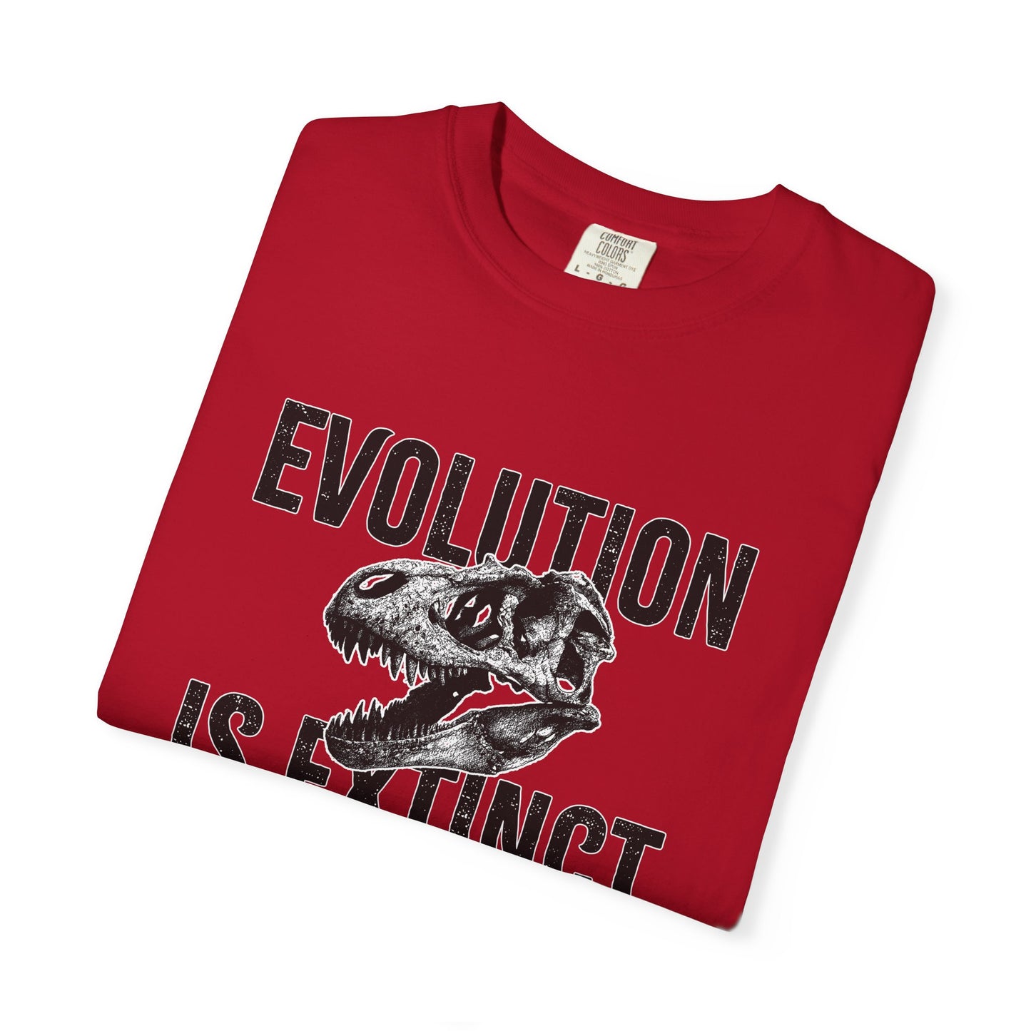 Unisex Evolution T-Shirt - Dinosaur Graphic Tee, Gift for Science Lovers, Casual Wear, Birthday Present, Eco-Friendly Fashion