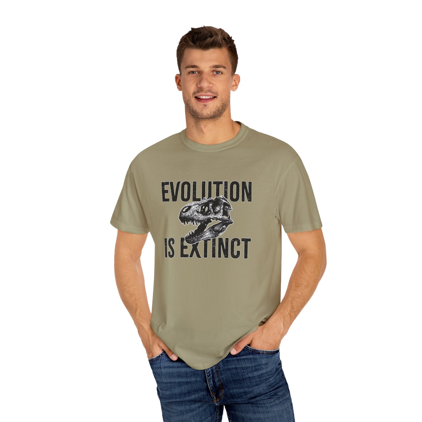 Unisex Evolution T-Shirt - Dinosaur Graphic Tee, Gift for Science Lovers, Casual Wear, Birthday Present, Eco-Friendly Fashion