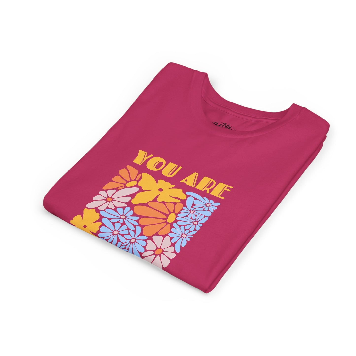 Youth Short Sleeve Tee - You Are Forgiven Floral Design, Kids Gift, Positive Message Shirt, Everyday Wear, Summer Outfits