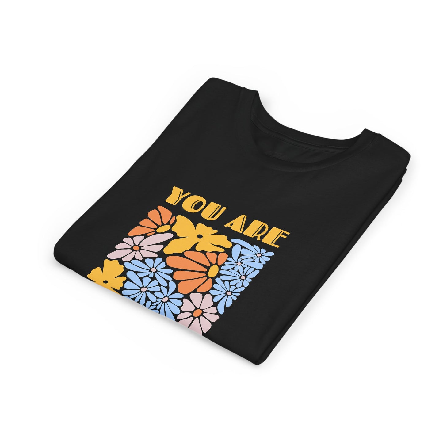 Youth Short Sleeve Tee - You Are Forgiven Floral Design, Kids Gift, Positive Message Shirt, Everyday Wear, Summer Outfits
