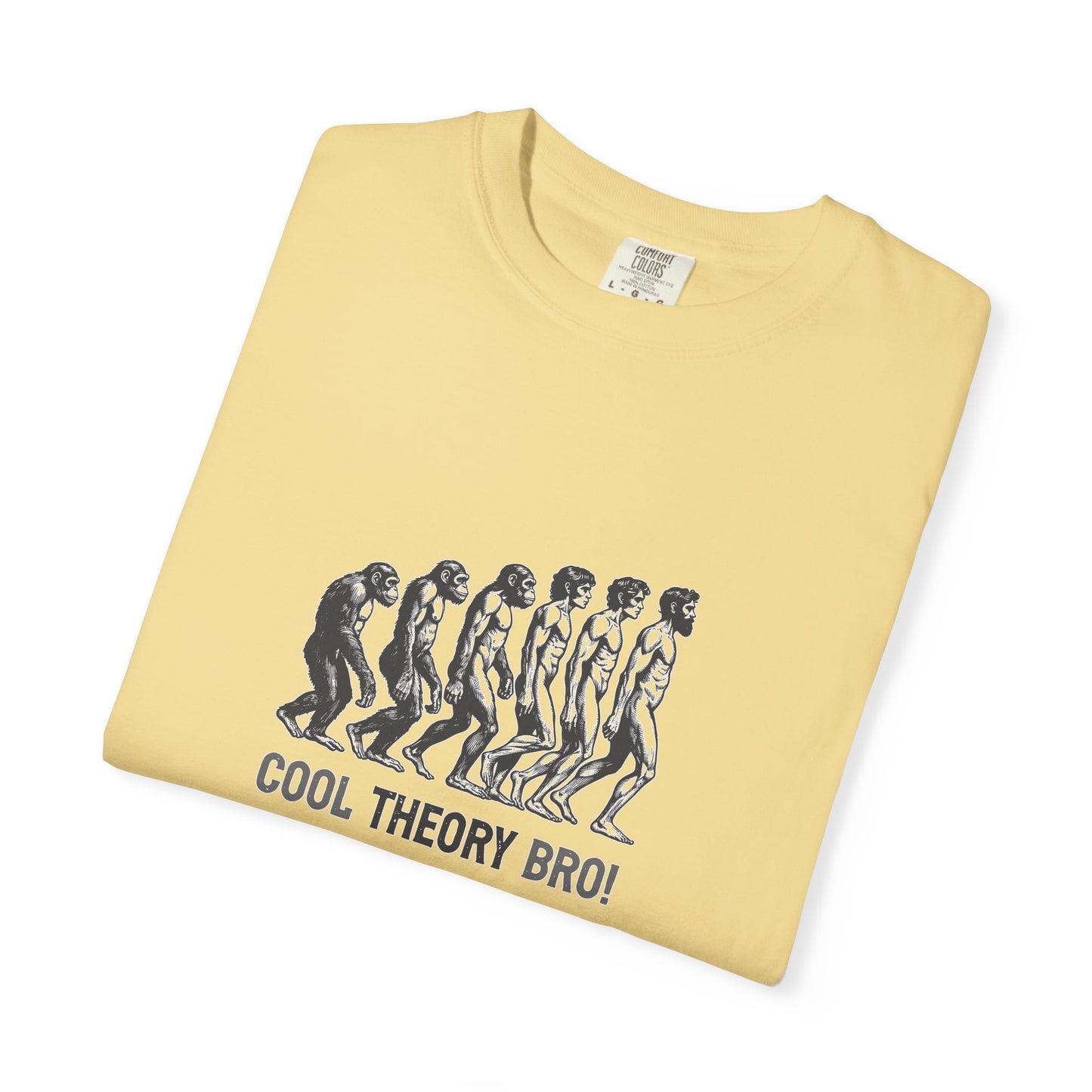 Cool Theory Bro Unisex Garment-Dyed T-shirt for Casual Vibes, Funny Science Shirt, Gift for Nerds, Graphic Tee