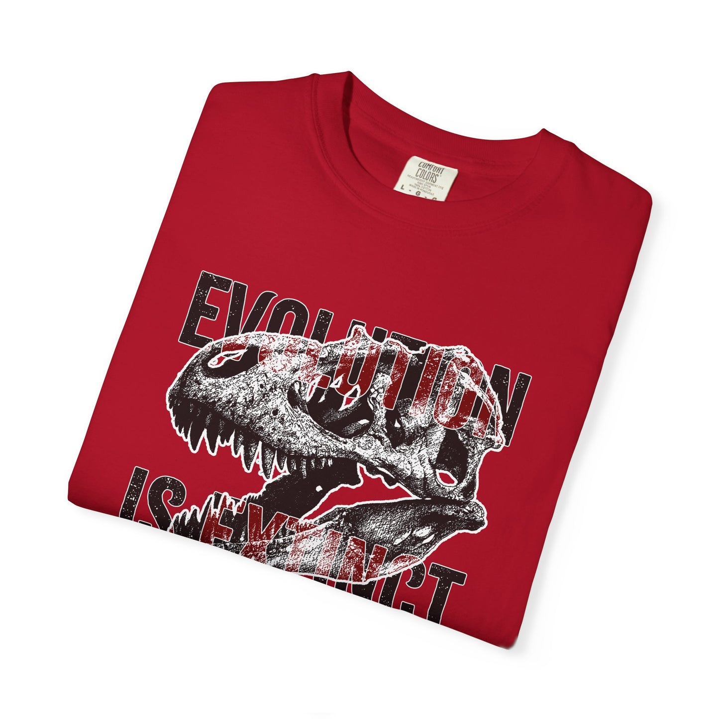 Evolution Is Extinct T-Shirt, Graphic Tee for Dinosaur Lovers, Perfect Gift for Birthdays, Eco-Friendly Casual Wear, Unisex Apparel