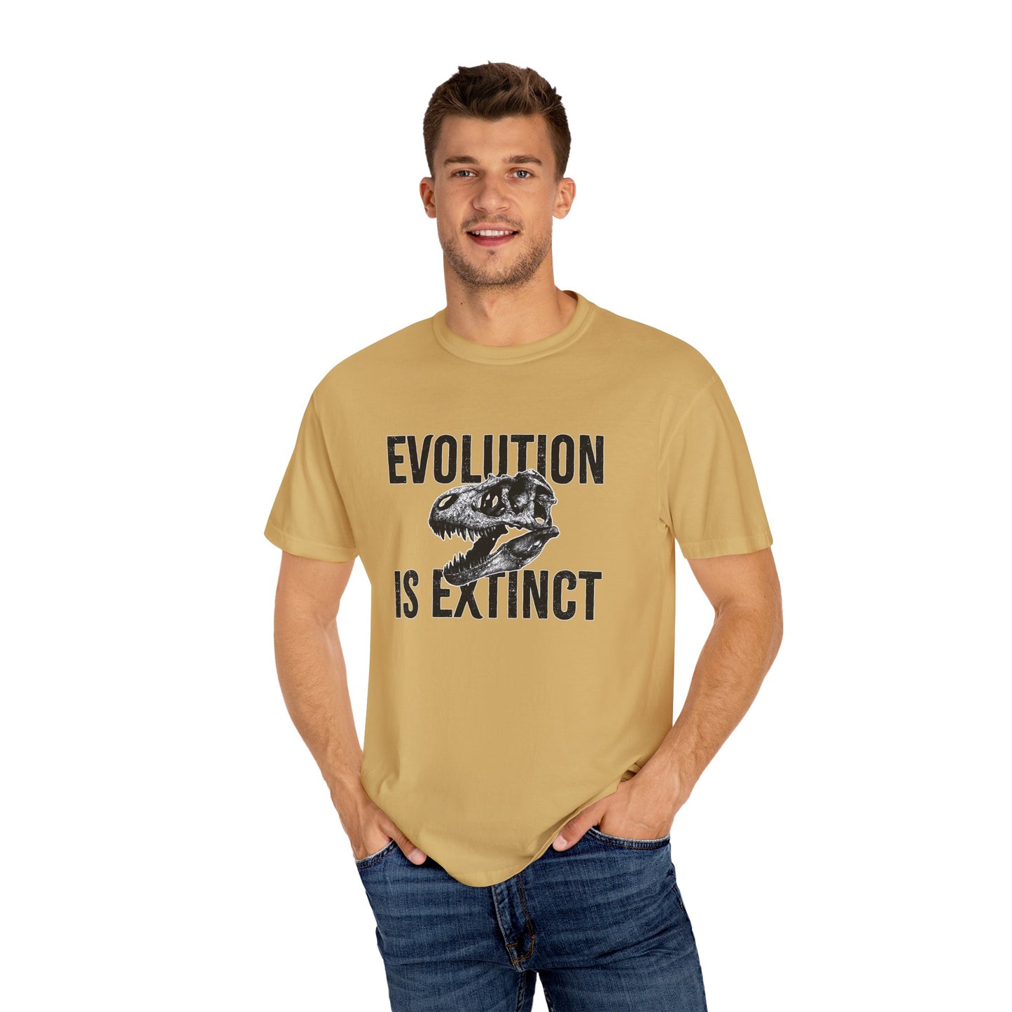 Unisex Evolution T-Shirt - Dinosaur Graphic Tee, Gift for Science Lovers, Casual Wear, Birthday Present, Eco-Friendly Fashion