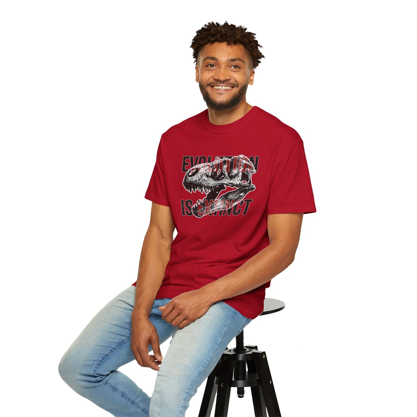 Evolution Is Extinct T-Shirt, Graphic Tee for Dinosaur Lovers, Perfect Gift for Birthdays, Eco-Friendly Casual Wear, Unisex Apparel