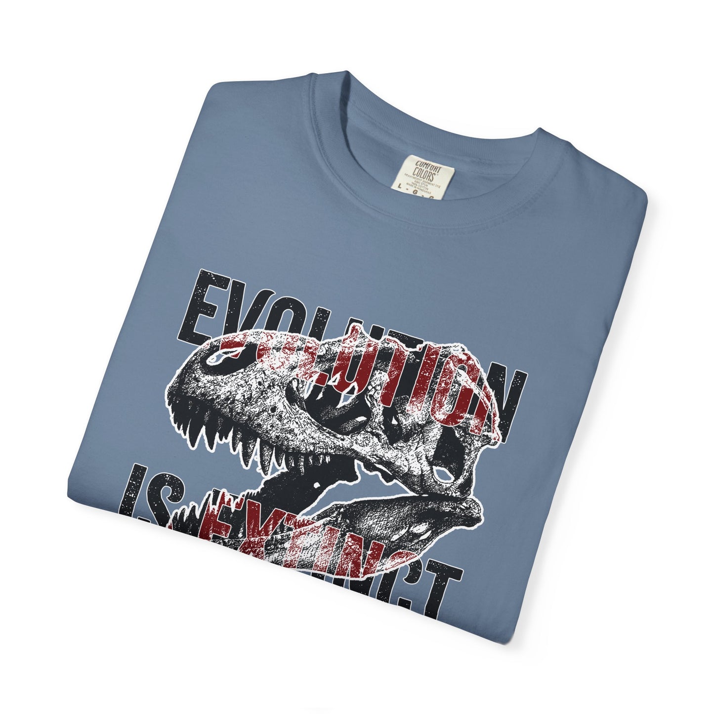 Evolution Is Extinct T-Shirt, Graphic Tee for Dinosaur Lovers, Perfect Gift for Birthdays, Eco-Friendly Casual Wear, Unisex Apparel