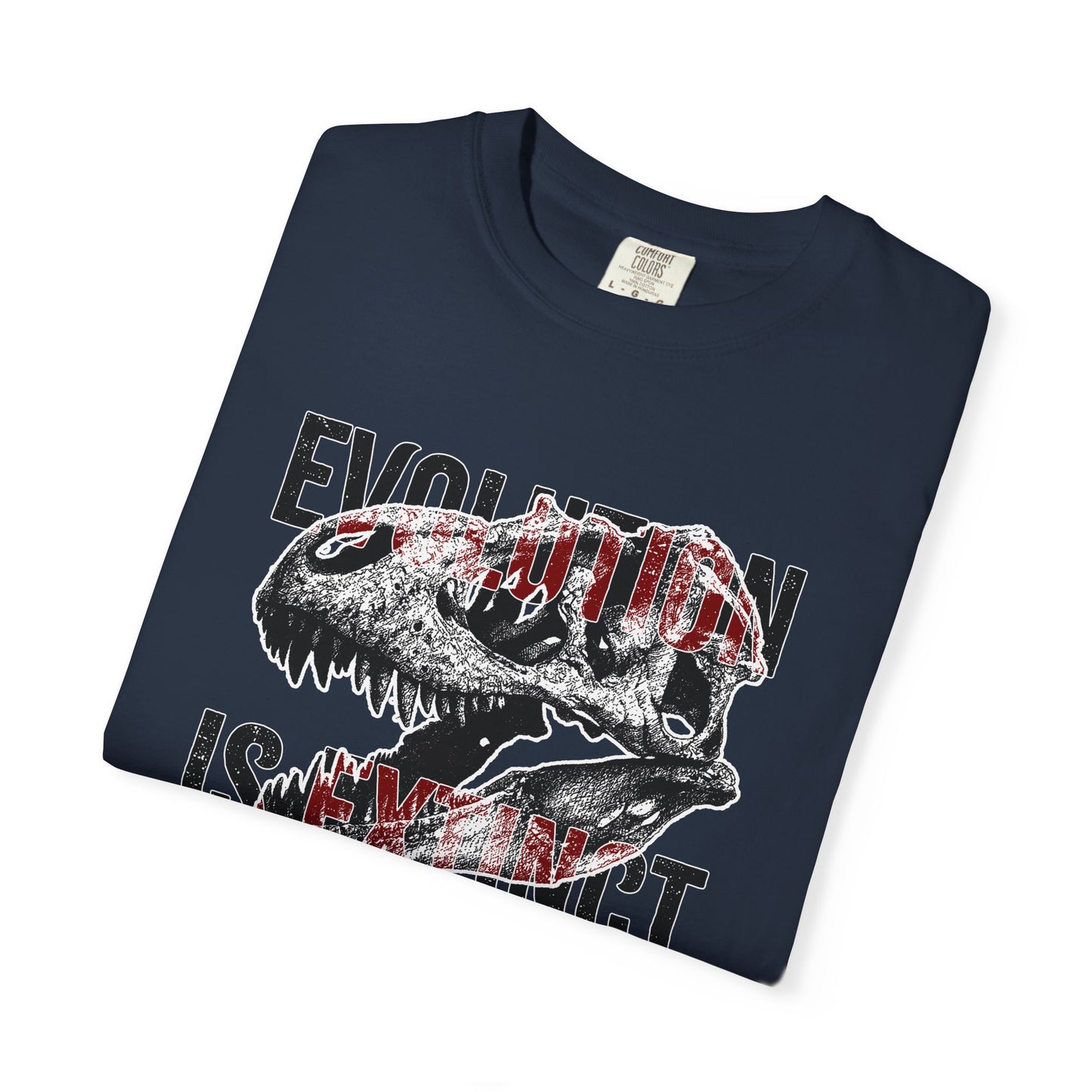 Evolution Is Extinct T-Shirt, Graphic Tee for Dinosaur Lovers, Perfect Gift for Birthdays, Eco-Friendly Casual Wear, Unisex Apparel