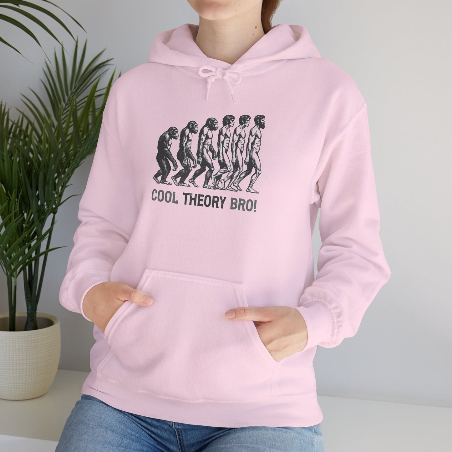 Cool Theory Bro! Unisex Heavy Blend Hooded Sweatshirt, Funny Sweatshirt, Geeky Gift, Casual Wear, Evolution Hoodie, Gift for Friends