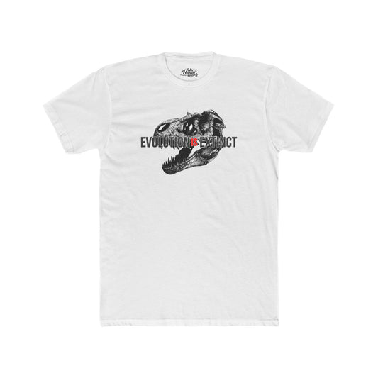 Unisex Cotton Crew Tee with Dinosaur Graphic, Perfect for Gift, Casual Wear, Stand Out, Trendy Style, Science Lover Tee