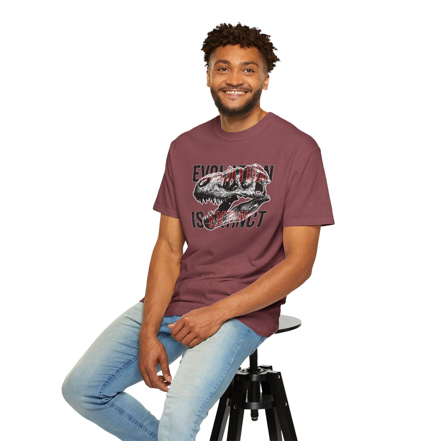 Evolution Is Extinct T-Shirt, Graphic Tee for Dinosaur Lovers, Perfect Gift for Birthdays, Eco-Friendly Casual Wear, Unisex Apparel