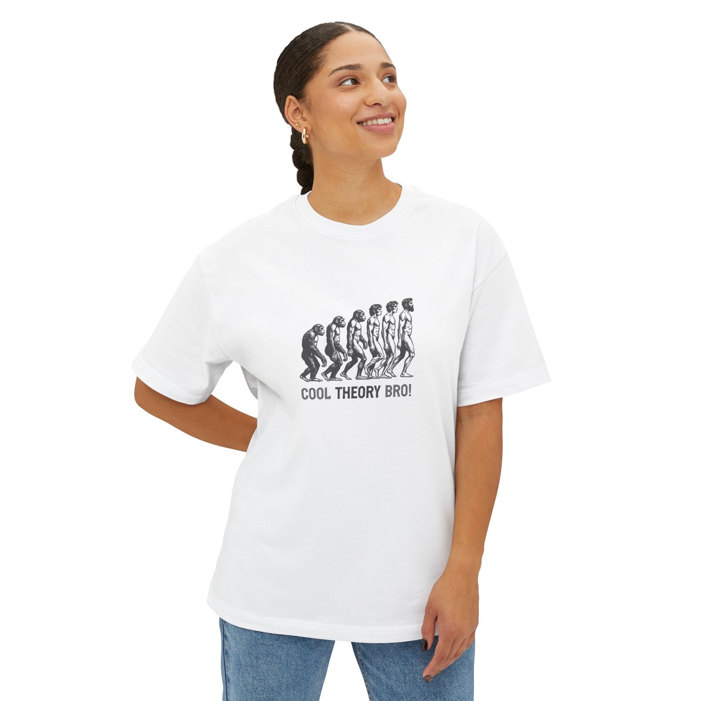 Unisex Oversized Graphic Tee, Trendy T-Shirt, Casual Wear, Cool Theory Bro Shirt, Statement Tee, Gift for Friends