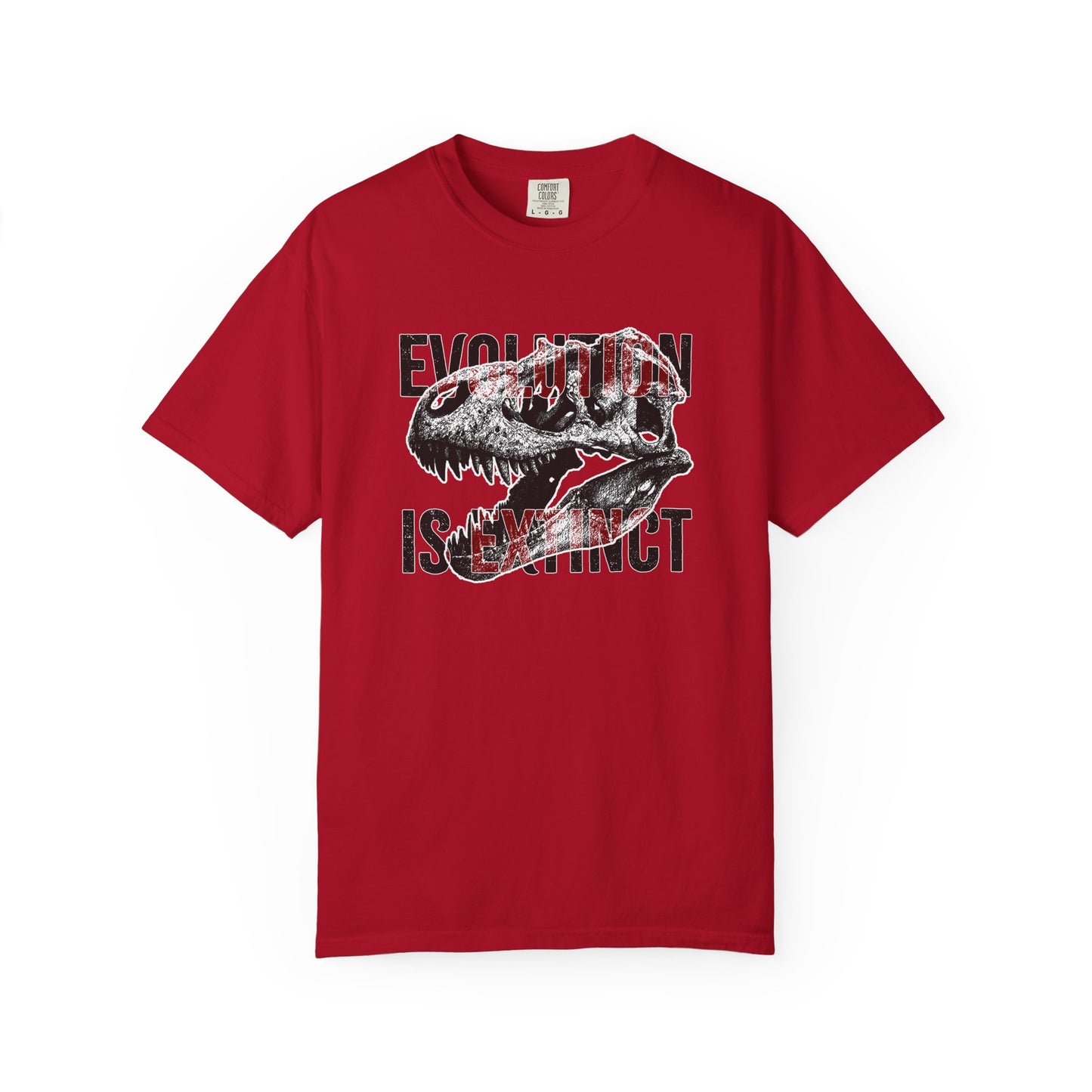Evolution Is Extinct T-Shirt, Graphic Tee for Dinosaur Lovers, Perfect Gift for Birthdays, Eco-Friendly Casual Wear, Unisex Apparel