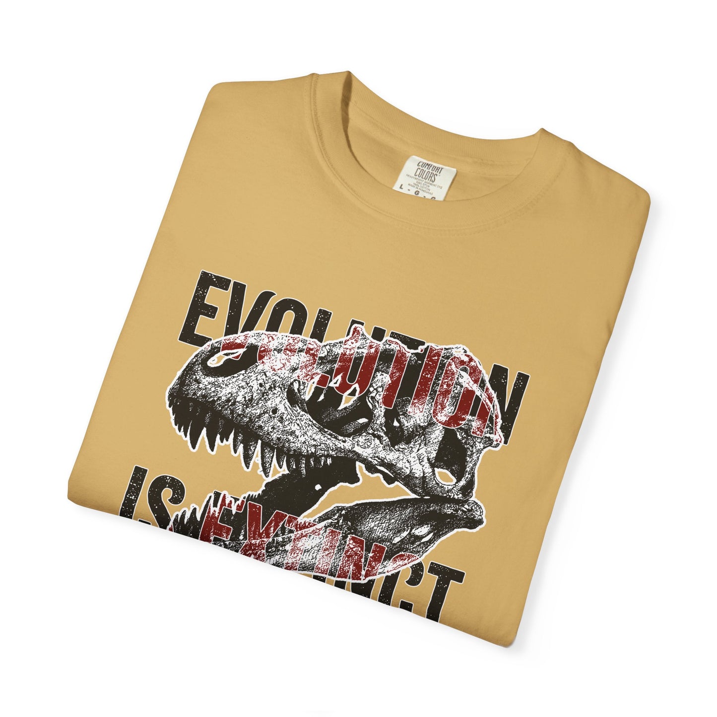 Evolution Is Extinct T-Shirt, Graphic Tee for Dinosaur Lovers, Perfect Gift for Birthdays, Eco-Friendly Casual Wear, Unisex Apparel