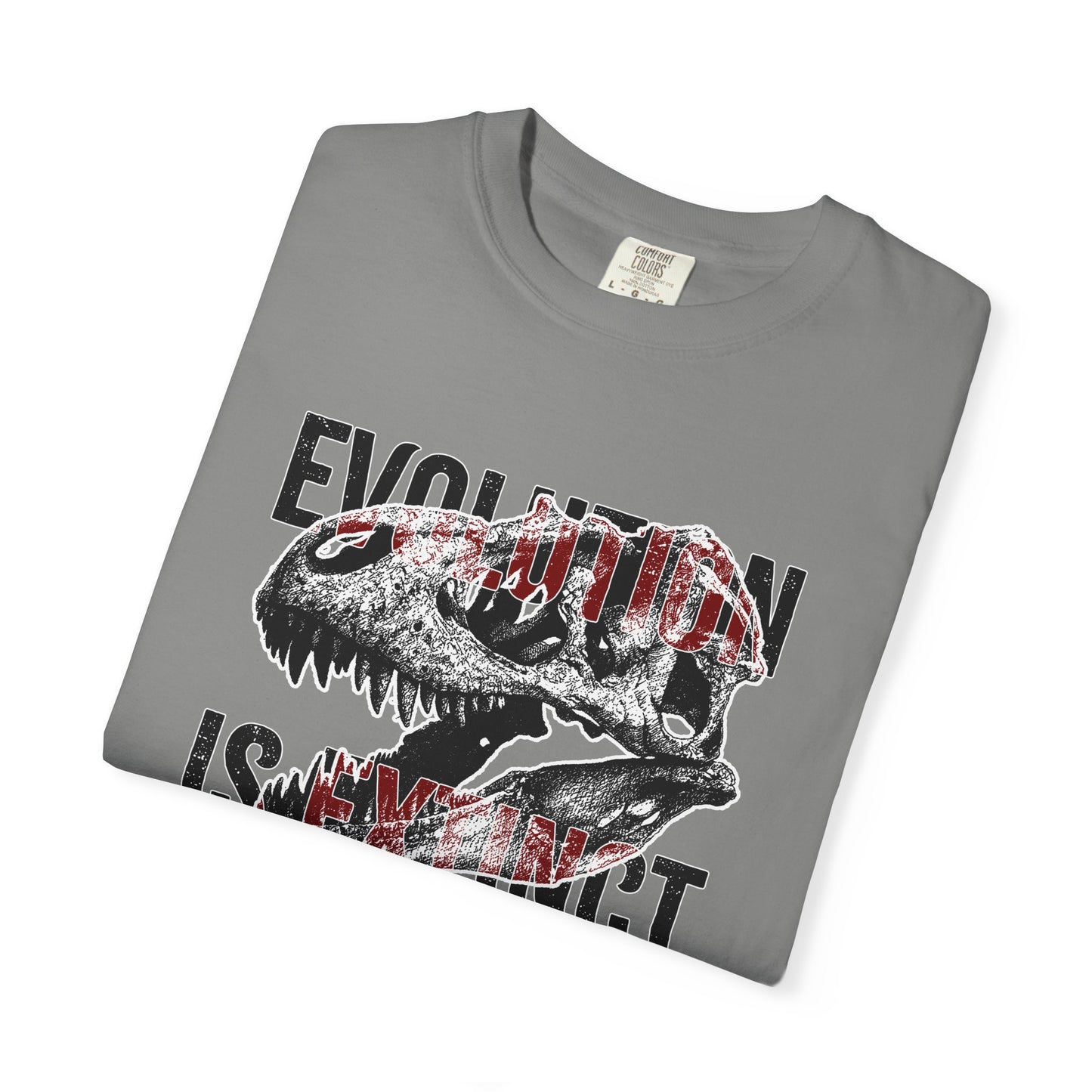 Evolution Is Extinct T-Shirt, Graphic Tee for Dinosaur Lovers, Perfect Gift for Birthdays, Eco-Friendly Casual Wear, Unisex Apparel