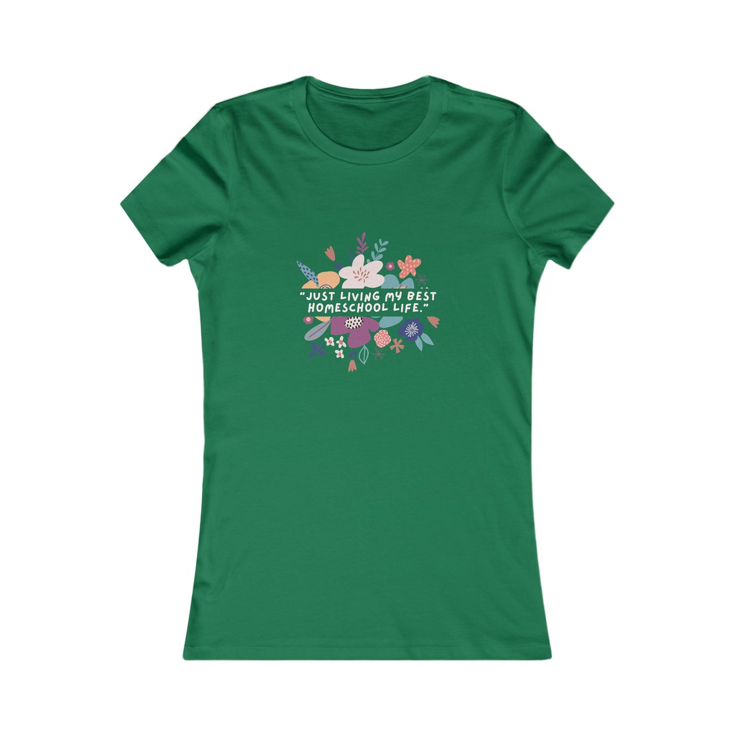Homeschool Life Tee, Floral Graphic T-Shirt, Motivational Shirt, Gift for Teachers, Women’s Casual Wear