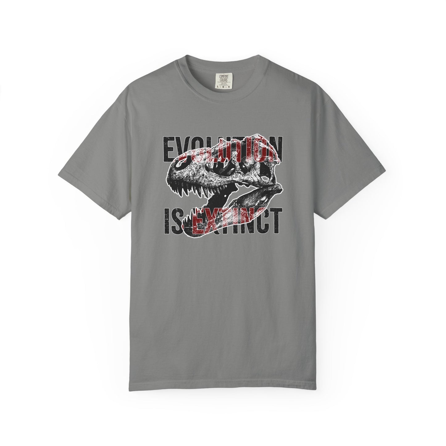 Evolution Is Extinct T-Shirt, Graphic Tee for Dinosaur Lovers, Perfect Gift for Birthdays, Eco-Friendly Casual Wear, Unisex Apparel