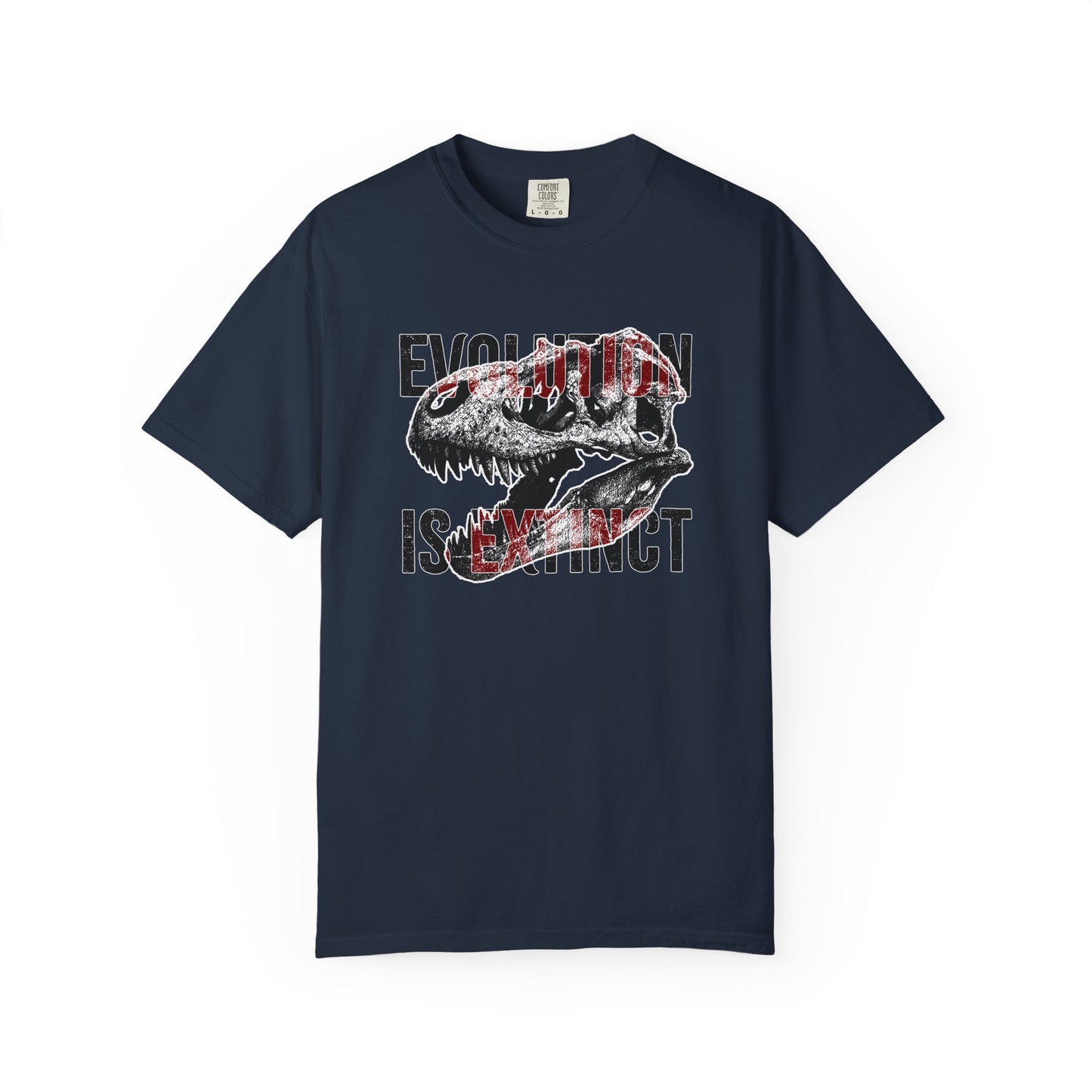Evolution Is Extinct T-Shirt, Graphic Tee for Dinosaur Lovers, Perfect Gift for Birthdays, Eco-Friendly Casual Wear, Unisex Apparel