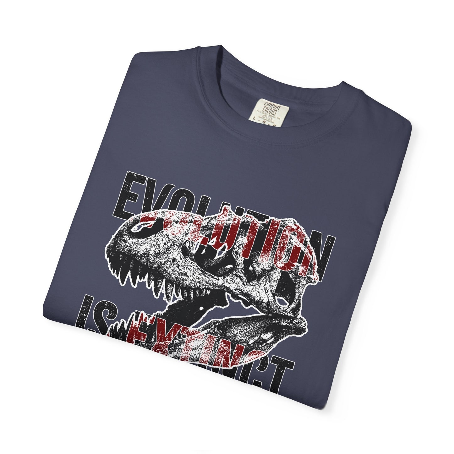 Evolution Is Extinct T-Shirt, Graphic Tee for Dinosaur Lovers, Perfect Gift for Birthdays, Eco-Friendly Casual Wear, Unisex Apparel